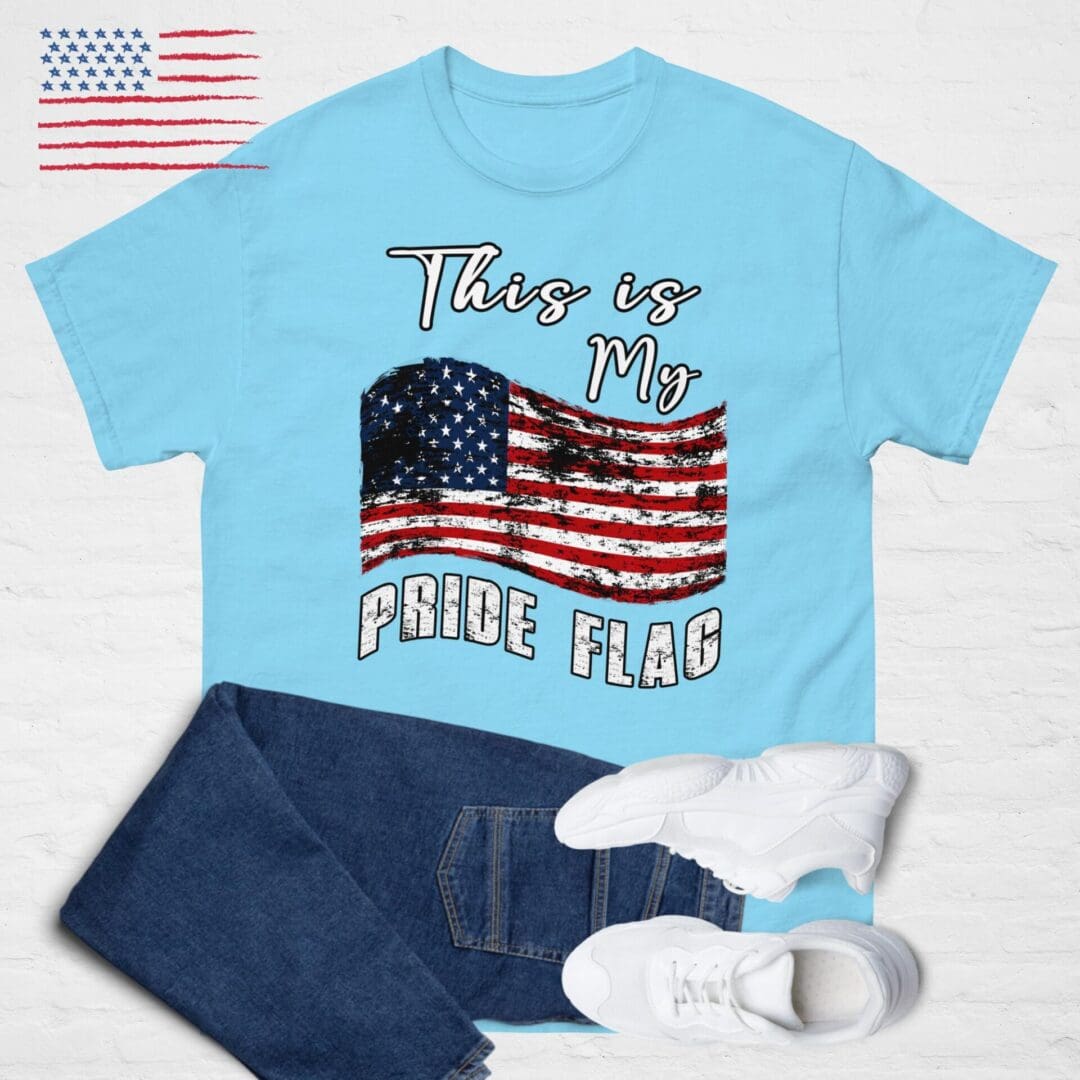 This is My PRIDE FLAG, American Flag Unisex shirt - Image 8