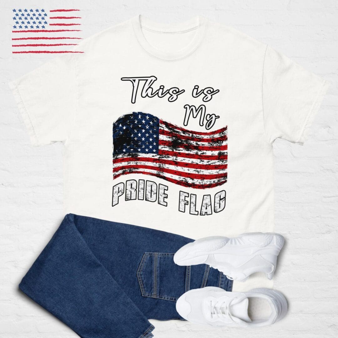 This is My PRIDE FLAG, American Flag Unisex shirt - Image 7