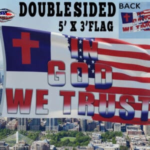 IN GOD WE TRUST 3'x5' Double Sided Flag