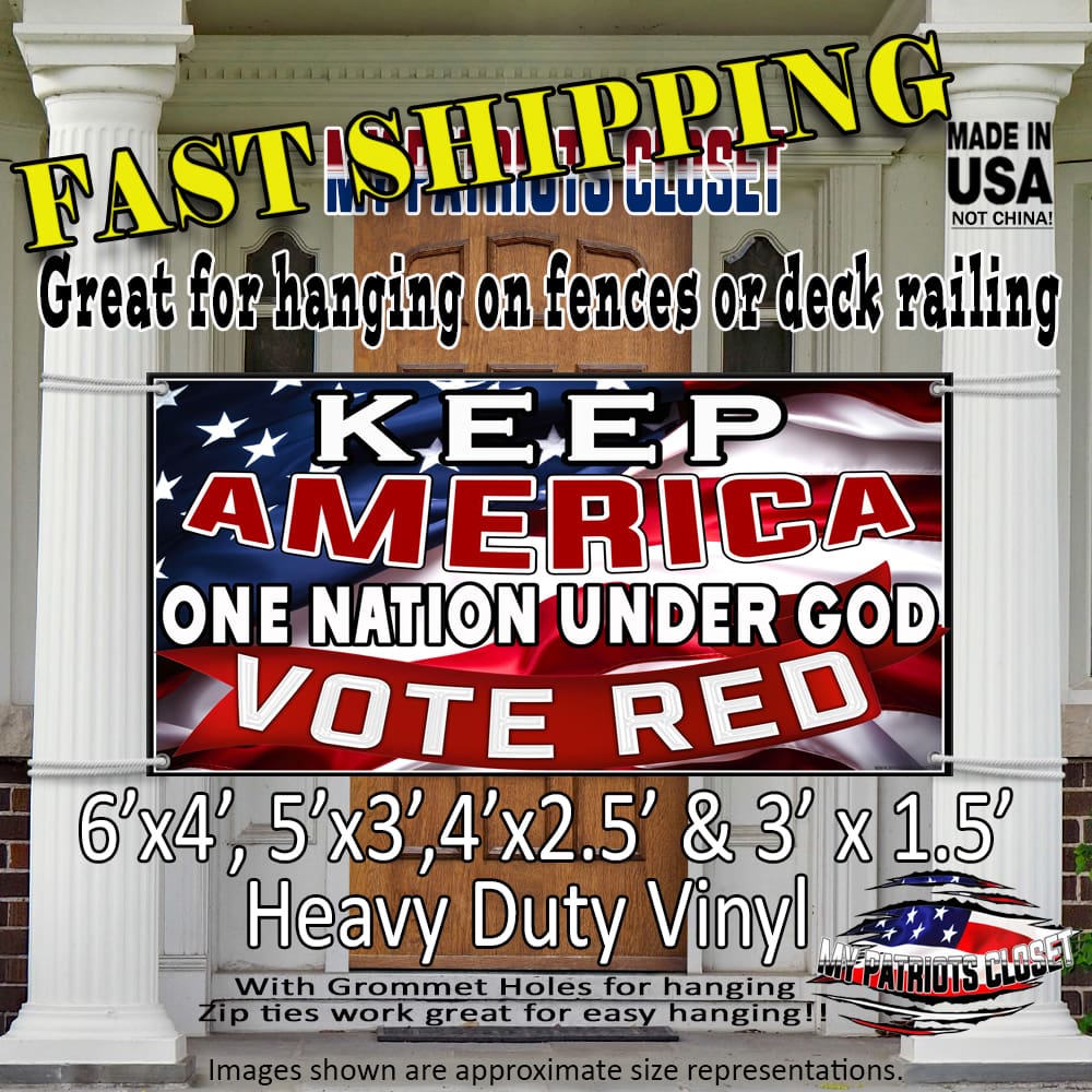 Keep America One Nation Under God 6x4