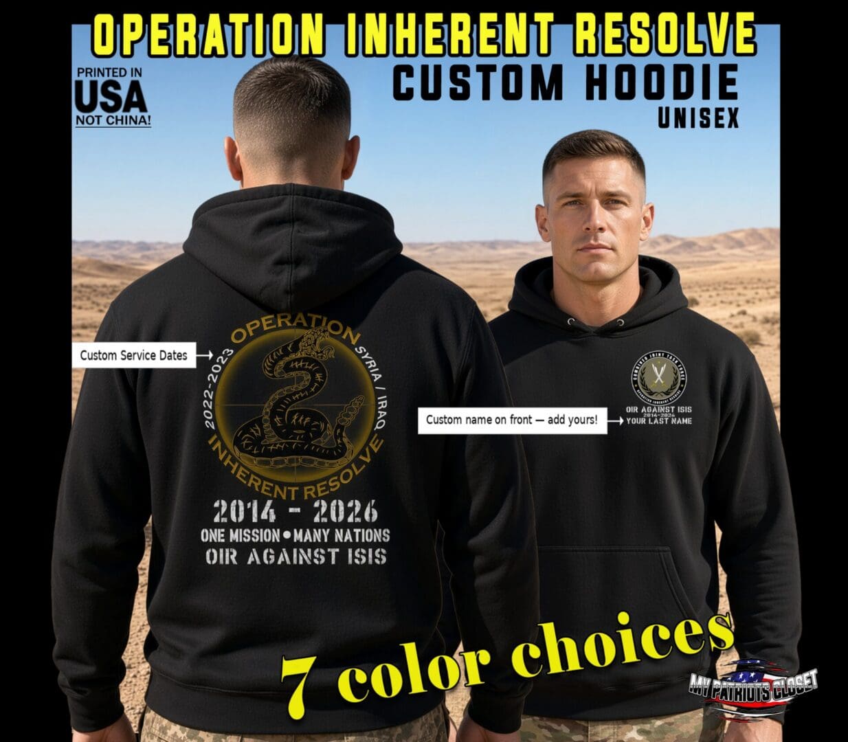 Operation Inherent Resolve hoodie